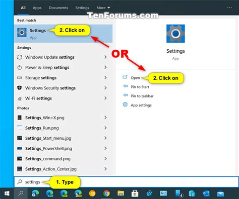 How To Open Settings In Windows 10 Tutorialcomputer Com