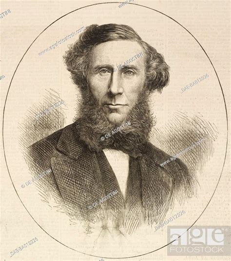 Portrait Of The Irish Physicist John Tyndall 1820 1893 Stock Photo