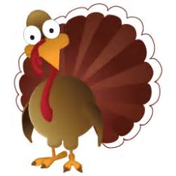 Turkey, pine tree branch, cute turkey, cooked turkey icon. Thanksgiving Day Dinner
