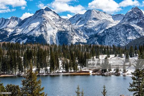 Snow Capped Mountains In Colorado Stock Photo Getty Images