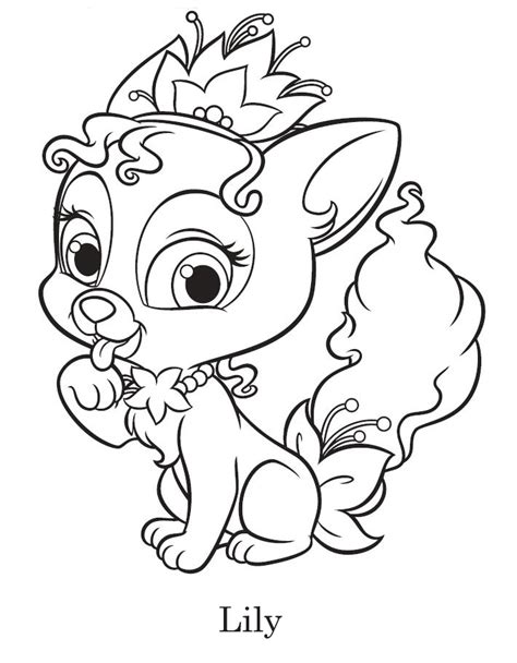 Disney Palace Pets Coloring Pages Sketch Coloring Page