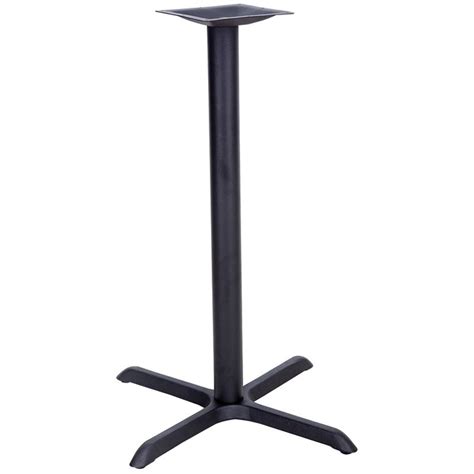 Black Stamped Steel Bar Height Cross Table Base Osbb For Commercial