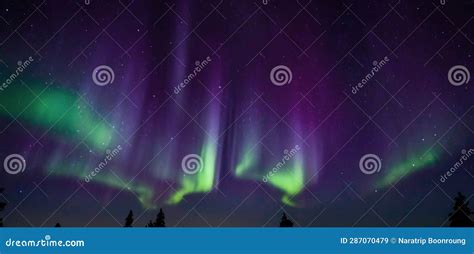 Northern Lights In The Sky Aurora Green Light In The Sky Norway North