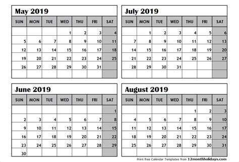 Free Printable Calendar 2020 3 Months Per Page Example Calendar Printable