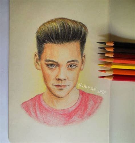Fandom Drawing Zach Herron Mens Band Art Drawings Sketches Wdw Colored Pencils Male Sketch