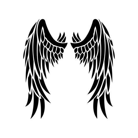 Angel Wings Graphics Design Svg Eps Dxf Png By Vectordesign On Zibbet