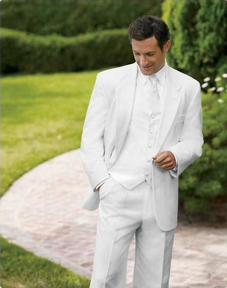Custom Made One Button Ivory Groom Tuxedos Notched Lapel Groomsmen Men