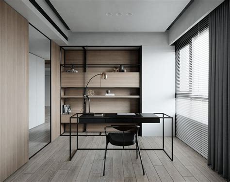 Decorating Minimalist Spaces With Monochrome Melds Modern Office Interiors Office Interiors