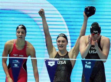 swimming us set world record claim women s 4x100m medley relay gold daily times