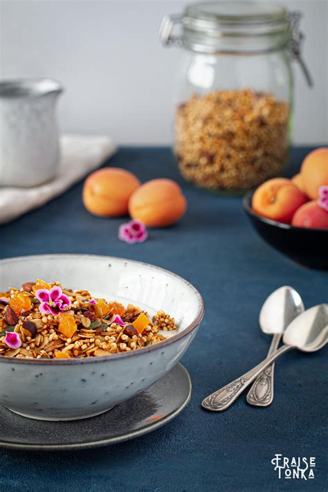 Recette de muesli healthy au quinoa soufflé et à l abricot pour varier