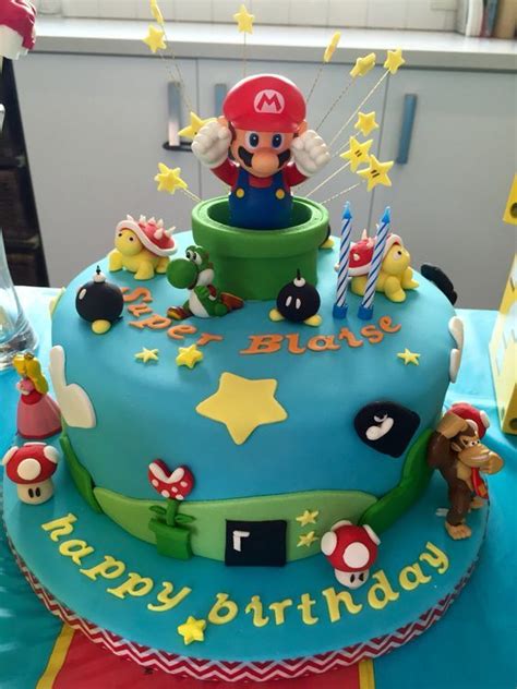 The most popular cake designs for a super mario party. Pin by Carolina Molina on Primer Año Mateo - Mario Bross ...
