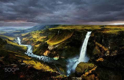 Haifoss Iceland Waterfalls Landscape Photography Waterfall