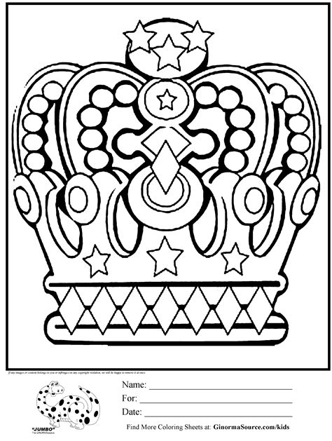 Give your little ones something to color christmas morning. King Crowns Coloring Pages - Coloring Home