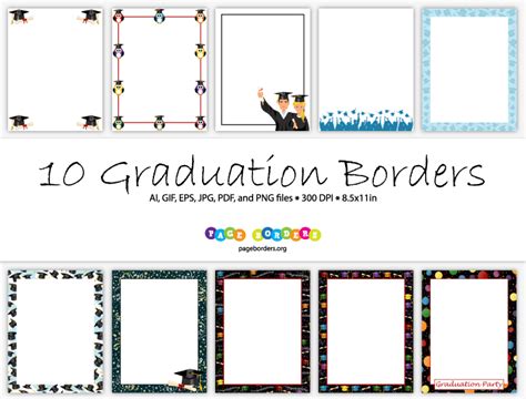 Graduation Borders