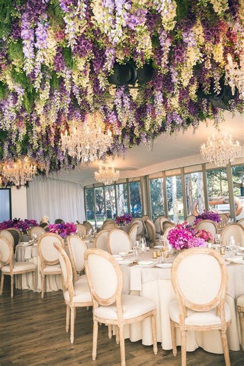 Wedding ceiling decorations is one of the design ideas that you can use to reference your wedding ideas. Trending-12 Fairytale Wedding Flower Ceiling Ideas for ...