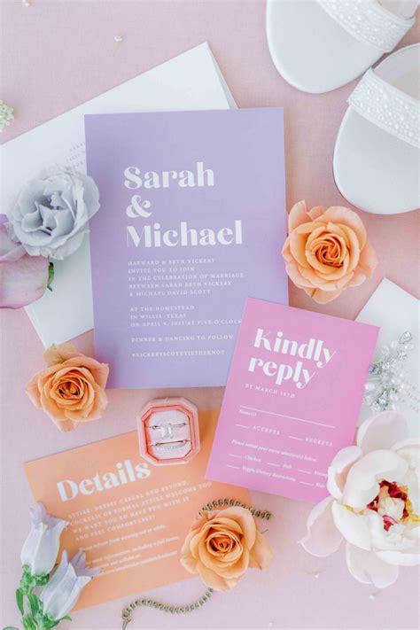 Sarah And Michaels Colorful Texas Wedding Fine Day Press