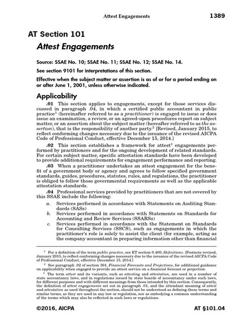 Attest Engagements At Section 101 Pdf Accounting Certified