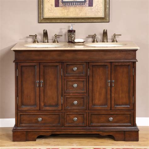 Get 5% in rewards with club o! 48 Inch Antiqued Small Double Sink Vanity | Custom Options