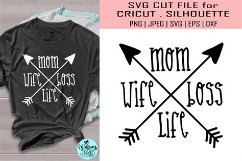 Wife Mom Boss Mom Life Graphic By Midmagart · Creative Fabrica