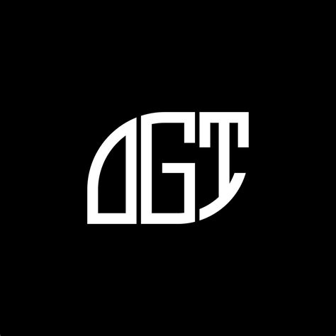 Ogt Letter Designogt Letter Logo Design On Black Background Ogt
