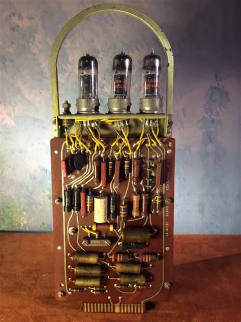 Historic 1950s Ibm Sage Mainframe Computer Vacuum Tube Board Module