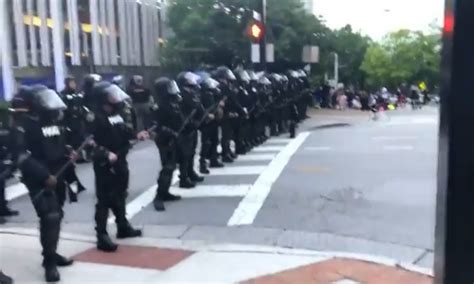 Police Deploy Tear Gas Rubber Bullets On Peaceful Protesters In Huntsville