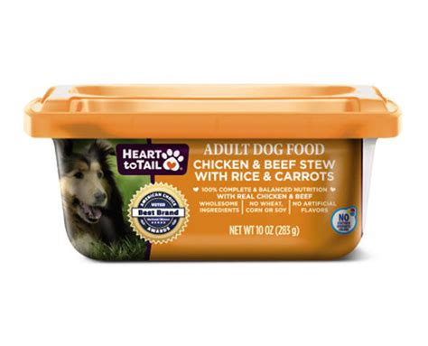 Heart to tail and pure being are pet food brands made by the supermarket chain, aldi. Dog Food Tubs - 10 oz. - Heart to Tail | ALDI US
