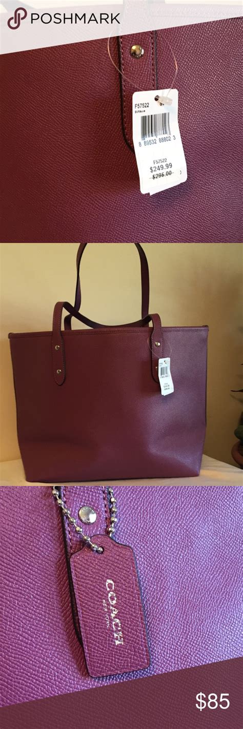 New Coach Mauve City Zip Tote F57522 Zip Tote Tote Coach