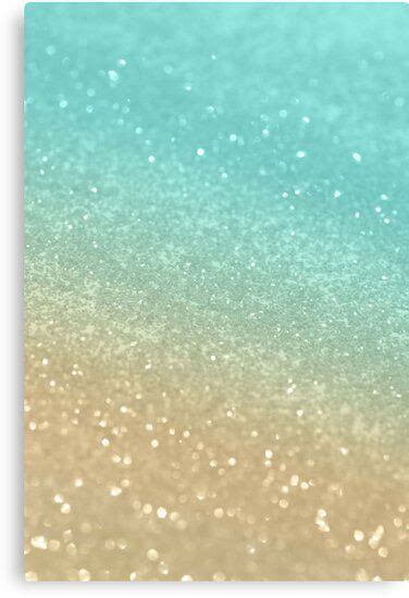 Sparkling Gold Aqua Teal Glitter Glam 1 Faux Glitter Shiny Decor