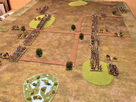 Sgt Steiners Wargaming Blog Field Of Glory Napoleonic Solo Game Set Up