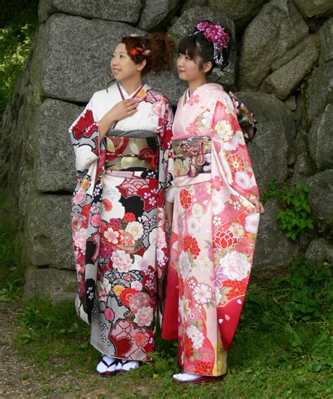 Tomochan Store Furisode Japanese Long Sleeved Kimono