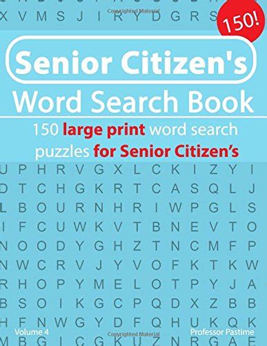 Buy Senior Citizens Word Search Book 150 Large Print Word Search