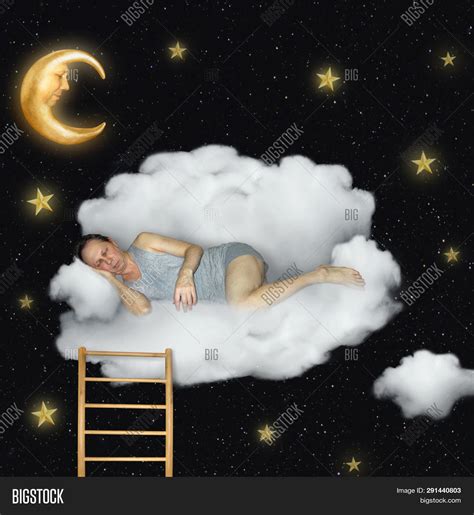 Man Sleeping On Cloud Image And Photo Free Trial Bigstock