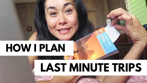 Trip Planning 102 How I Plan A Last Minute Trip Youtube