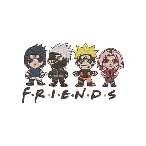 Naruto Friends Bordados Recio