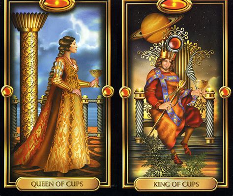 Gilded Tarot King And Queen Of Cups · Psychic Scoop