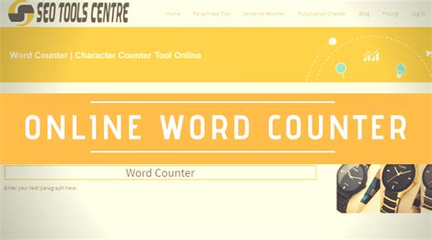 Online Word Counter - Count Words And Characters | SEOToolsCentre