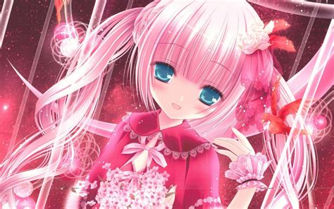 Pink Anime Wallpapers Top Free Pink Anime Backgrounds Wallpaperaccess