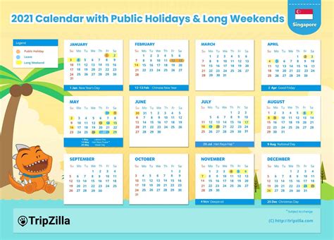 This page contains a national calendar of all 2021 public holidays. 10 Long Weekends in Singapore in 2021 (Bonus Calendar ...