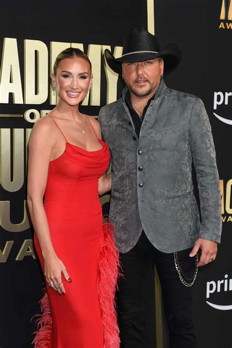 Jason Aldean And Brittany Aldean Stun On The 2023 Acm Awards Red Carpet