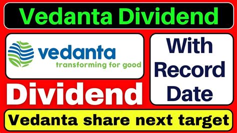 Vedanta Share News 💥 Vedanta Dividend 2023 Vedanta Dividend Record