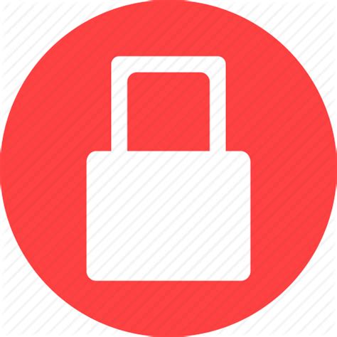Redlineiconpadlocksymbol 100699 Free Icon Library