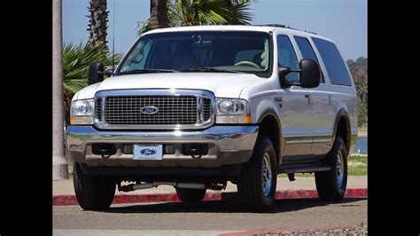 2002 Ford Excursion Limited White 4x4 73l Diesel 1 Owner 206k Miles