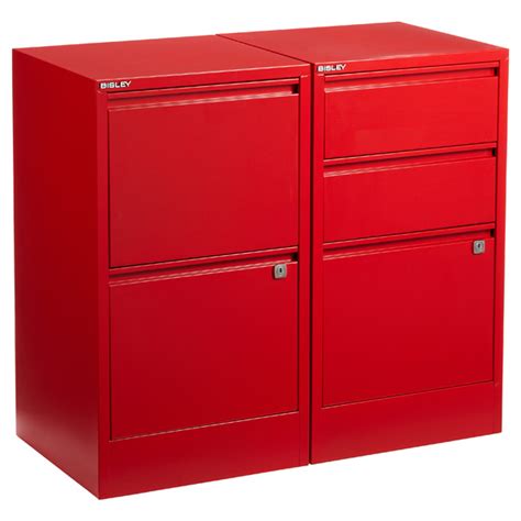 Enjoy free shipping on most stuff, even big stuff. Bisley Red 2- & 3-Drawer Locking Filing Cabinets | The ...