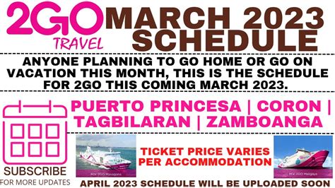 2go Travel Manila To Puerto Princesa Coron Tagbilaran Zamboanga