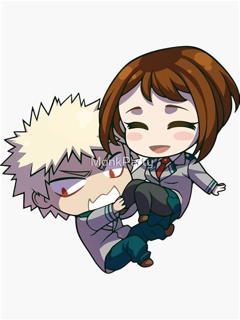 Bnha Chibi Kacchako Sticker For Sale By Monkparty Redbubble