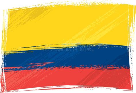 Grunge Colombia Flag Stock Vector Illustration Of America 5416513