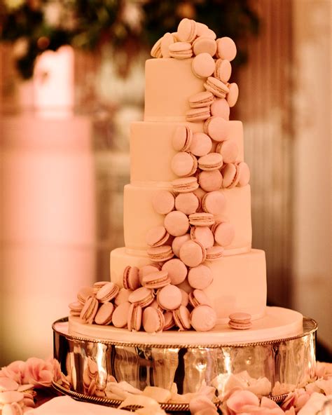 A Cascade Of Macarons For A Luxury Wedding Cake At Claridges Bluebell