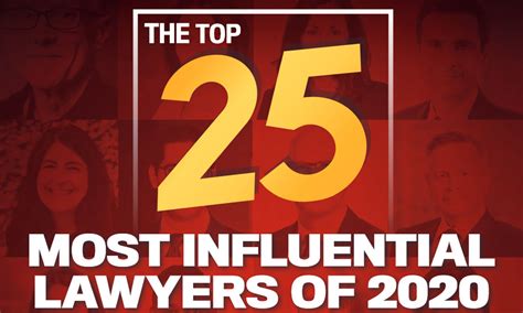 The Top 25 Most Influential Lawyers Of 2020 Canadian Lawyer