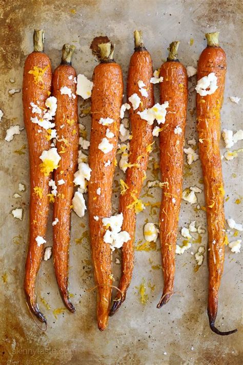 Roasted Heirloom Carrots With Feta Truffle And Lemon Zest